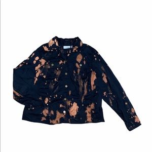 Jacket jean tie dye.